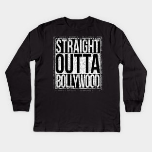 Straight Outta Bollywood Kids Long Sleeve T-Shirt